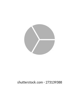 Simple pie chart icon.