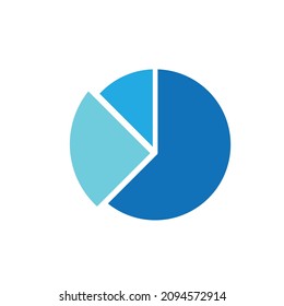 Simple Pie Chart Vector Design Icon