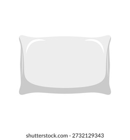 Simple pillow flat vector illustration isolated on white background