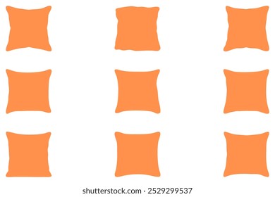 Conjunto de diseño de ilustración de almohada simple