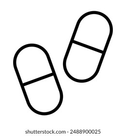 Simple Pills icon. The icon can be used for websites, print templates, presentation templates, illustrations, etc