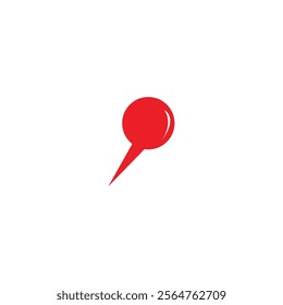 simple Pin Icon design.abstract Pin icon