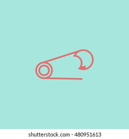Simple pin icon in eps 8