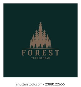 simple pine or fir tree logo,evergreen.for pine forest,adventurers,camping,nature,badges and business.vector