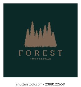 simple pine or fir tree logo,evergreen.for pine forest,adventurers,camping,nature,badges and business.vector