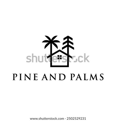 simple pine and palm concept