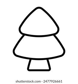 Simple Pine Tree icon. The icon can be used for websites, print templates, presentation templates, illustrations, etc