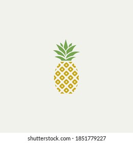 a simple pineapple vector illustration