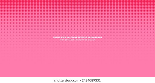 Simple Pink Abstract Horizontal Background With Delicate Halftone Vector Texture