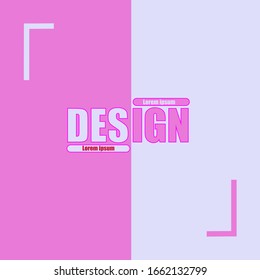 cuadrado de diseño de fondo rosa sencillo, adecuado para la cubierta