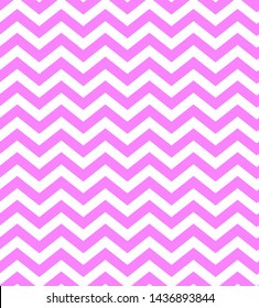 Simple pink chevron pattern on white