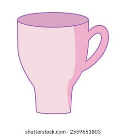 A simple pink cup design perfect for casual dining settings.