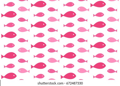 simple pink fish pattern