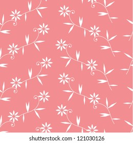 simple pink floral pattern