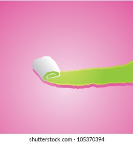 simple pink and green teared paper background