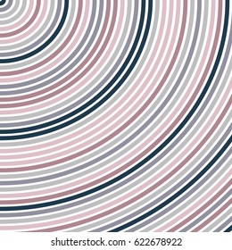 Simple pink grey navy lines. Circle geometric abstract decoration. Pastel wallpaper 