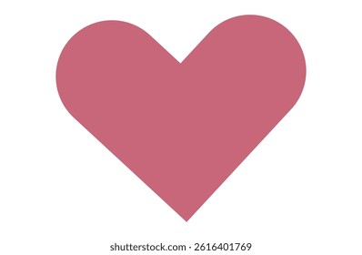 Simple Pink Heart Icon Design
