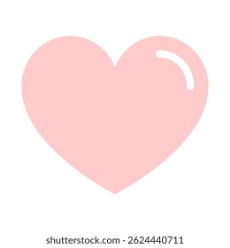 A simple pink heart icon suitable for romantic, health, or love-related digital content and web design.