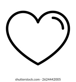 A simple pink heart icon suitable for romantic, health, or love-related digital content and web design.