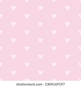 simple pink heart seamless pattern design, love background vector