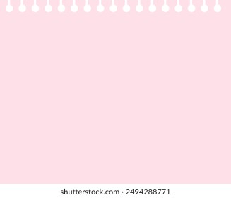 Simple pink loose-leaf memo frame illustration