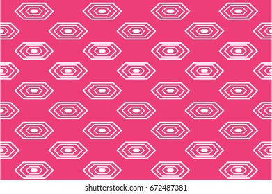 Simple pink pentagon pattern