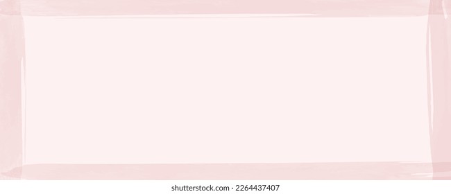 Einfach rosa Aquarellrahmen. Vektorgrafik.