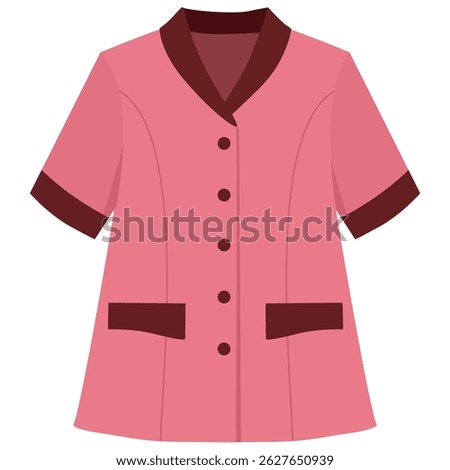 Simple pink work uniform for professional women
