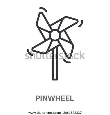 Simple Pinwheel Design Icon, Simple Style Design Inspiration For Any Logos Interface And Purpose