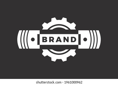 simple piston gear circle logo
