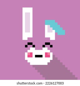 Einfache Pixeltierserie, das Kaninchen