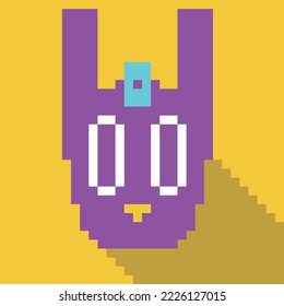 Simple pixel animal series, the rabbit
