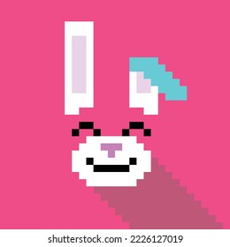 Simple pixel animal series, the rabbit