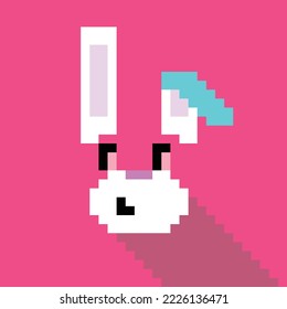 Simple pixel animal series, the rabbit