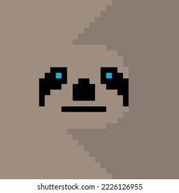 Simple pixel animal series, the sloth