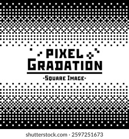 Simple pixel art gradient illustration. Vector is transparent in white. Several versions are available. Please use with or without sample text, set or single version depending on your application.