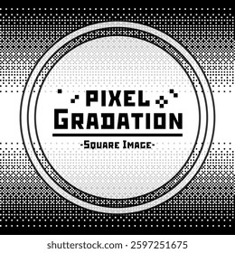 Simple pixel art gradient illustration. Vector is transparent in white. Several versions are available. Please use with or without sample text, set or single version depending on your application.