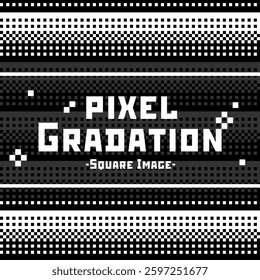 Simple pixel art gradient illustration. Vector is transparent in white. Several versions are available. Please use with or without sample text, set or single version depending on your application.