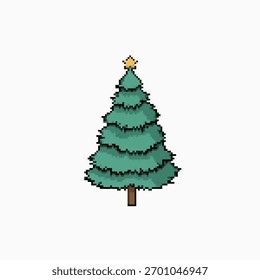 Árvore de Natal de Arte Pixelizada Simples