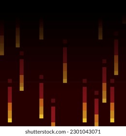 Simple Pixelated Falling Flame Cracks Texture Background