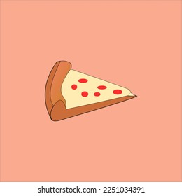 UN SENCILLO DISEÑO DE PIZZA CON FORMA DE CARICATURA