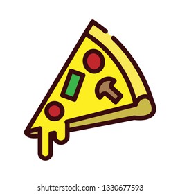 Simple pizza icon