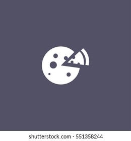 simple pizza icon design