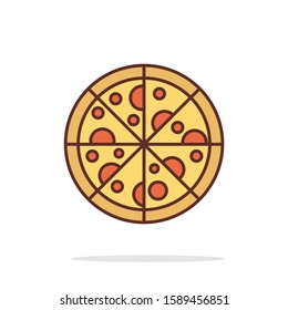 simple pizza icon design for your web site design, logo, app, UI, vector illustration