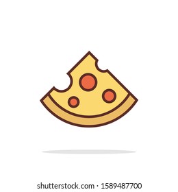 simple pizza icon design for your web site design, logo, app, UI, vector illustration