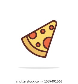 simple pizza icon design for your web site design, logo, app, UI, vector illustration