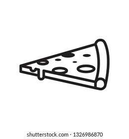 Simple Pizza Icon - Vector EPS