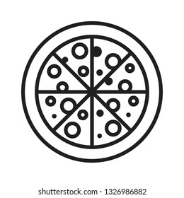 Simple Pizza Icon - Vector EPS