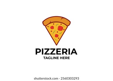 Simple Pizza Slice Logo Design