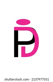 Simple PJ letter vector, perfect for content creator logos.